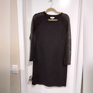Calvin Klein Knit Dress With Rhinestone Details